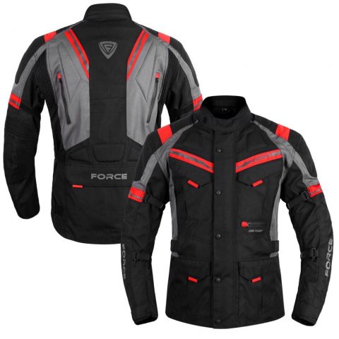 FORCE RIDING JACKET  ( Drifter (ฺBlack Red)