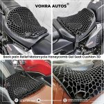 Honeycomb seat cushion for motorcycle" - Image 2